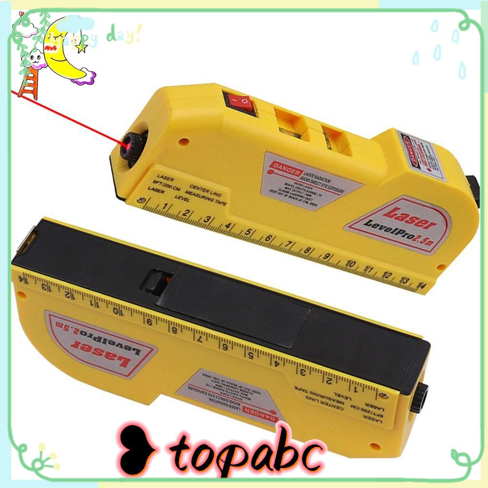 TOP Laser Level Mini Multi Fungsi Alat Ukur Tanah Dengan Bubble Aligner Ruler Gauge Waterpas