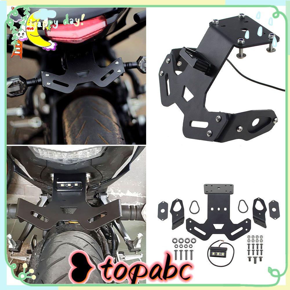 TOP Plat Holder Belakang Motor Lampu Belakang Bracket Lampu Belakang Plat Frame Plat Nomor Braket Belakang Braket Plat Lipat Untuk YAMAHA MT-15 2019-2020