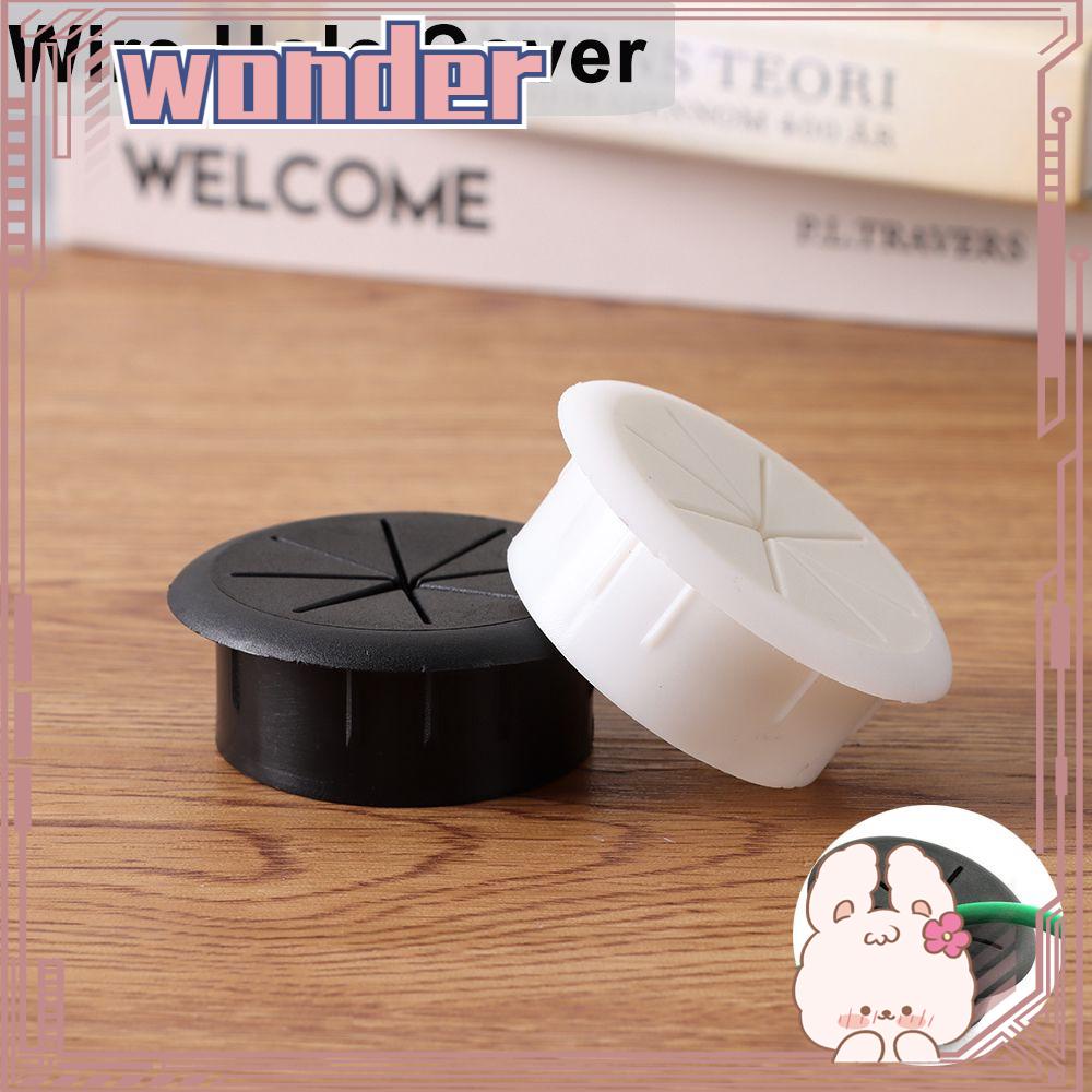 WONDER Desk Cord Grommet Office Threading Box Cover Furniture Kabel Organizer