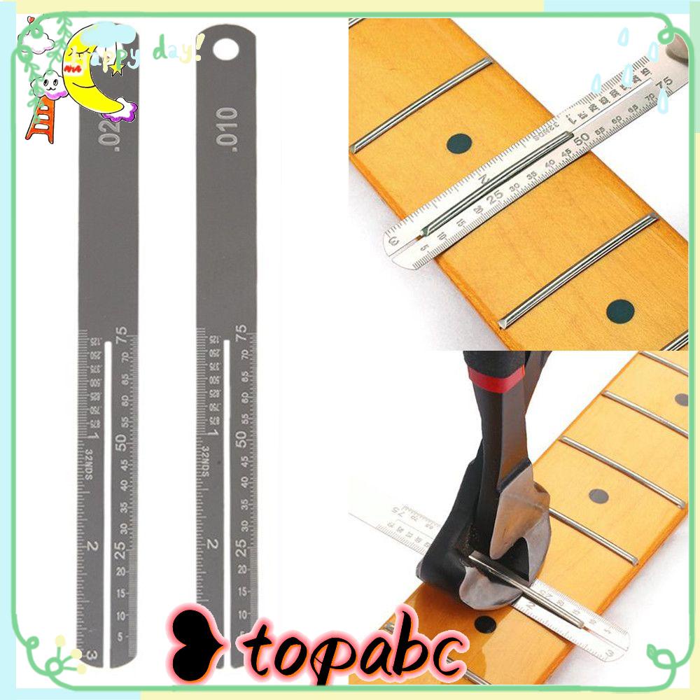 TOP Pencabut Fret Gitar Stainless Steel Nut Gauge Fingerboard Repair Tool