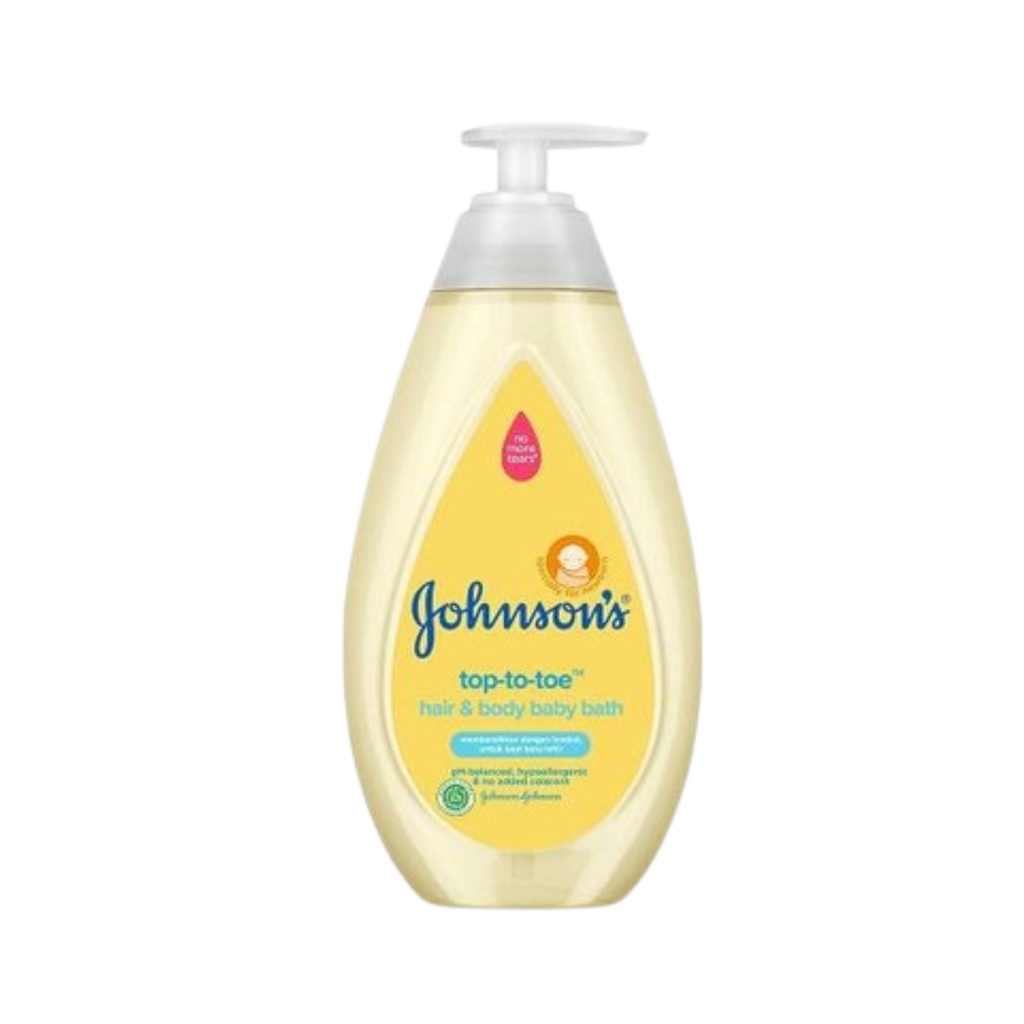 Johnsons Top To Toe Hair and Body Baby Bath 100ml 200ml 375ml 400ml 500ml - Sabun Sampo Bayi