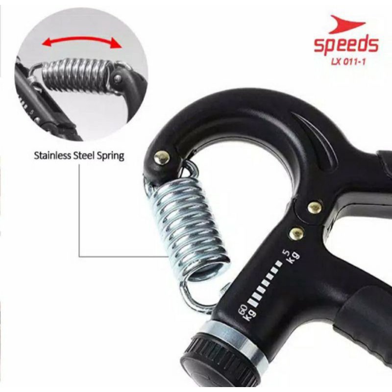 MEDAN HANAISO PREMIUM HAND GRIP/ HANDGRIP ADJUSTABLE 5-60KG ALAT LATIHAN OTOT TANGAN BICEPS TRICEPS PUSH PULL UP