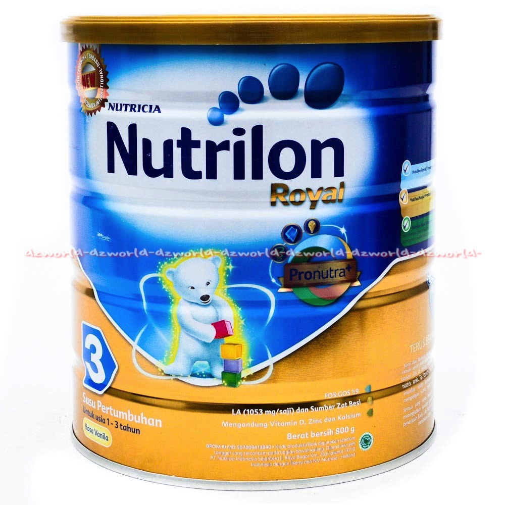 Nutrilon Royal 3 Madu 800gr Pronutra Susu Nutrilons Kaleng 1-3tahun Honey Kemasan Kaleng