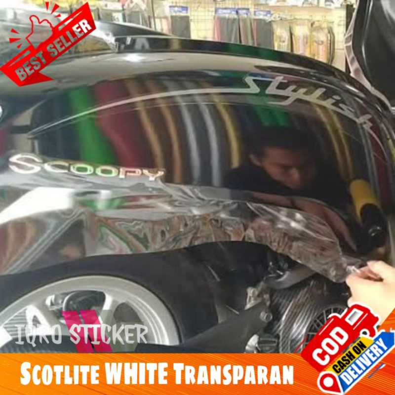 Sticker skotlet transparan / Sticker skotlet motor / Sticker skotlet mobil