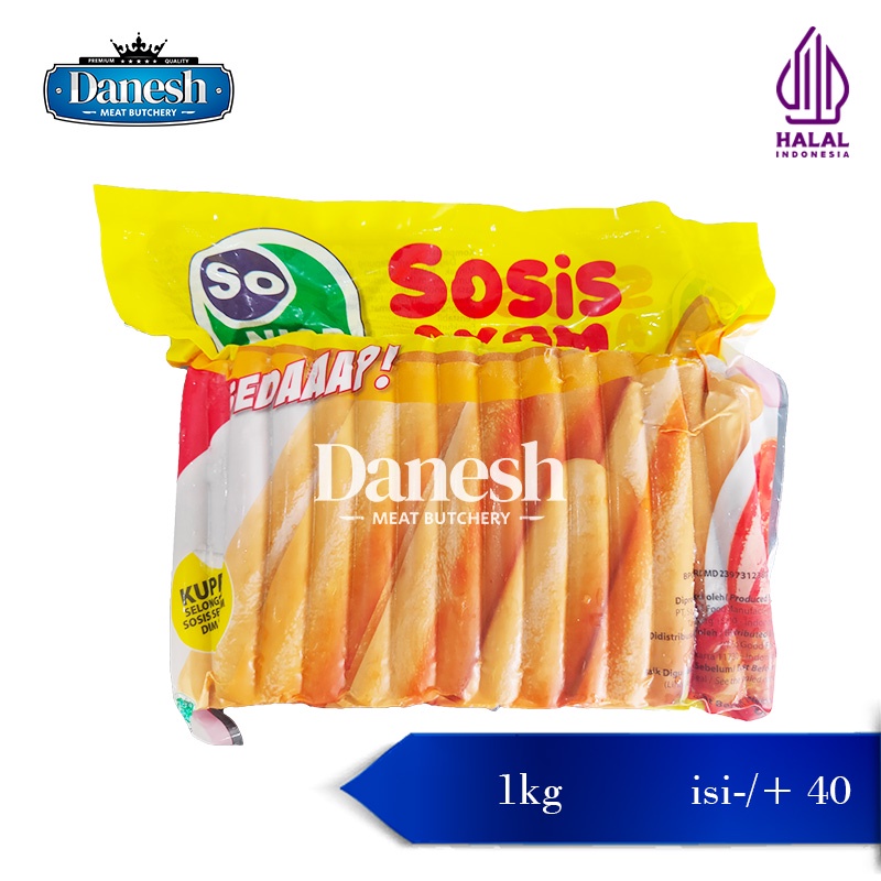 

So Nice Sosis Ayam 1kg Chicken Sausage Frozen Food Halal