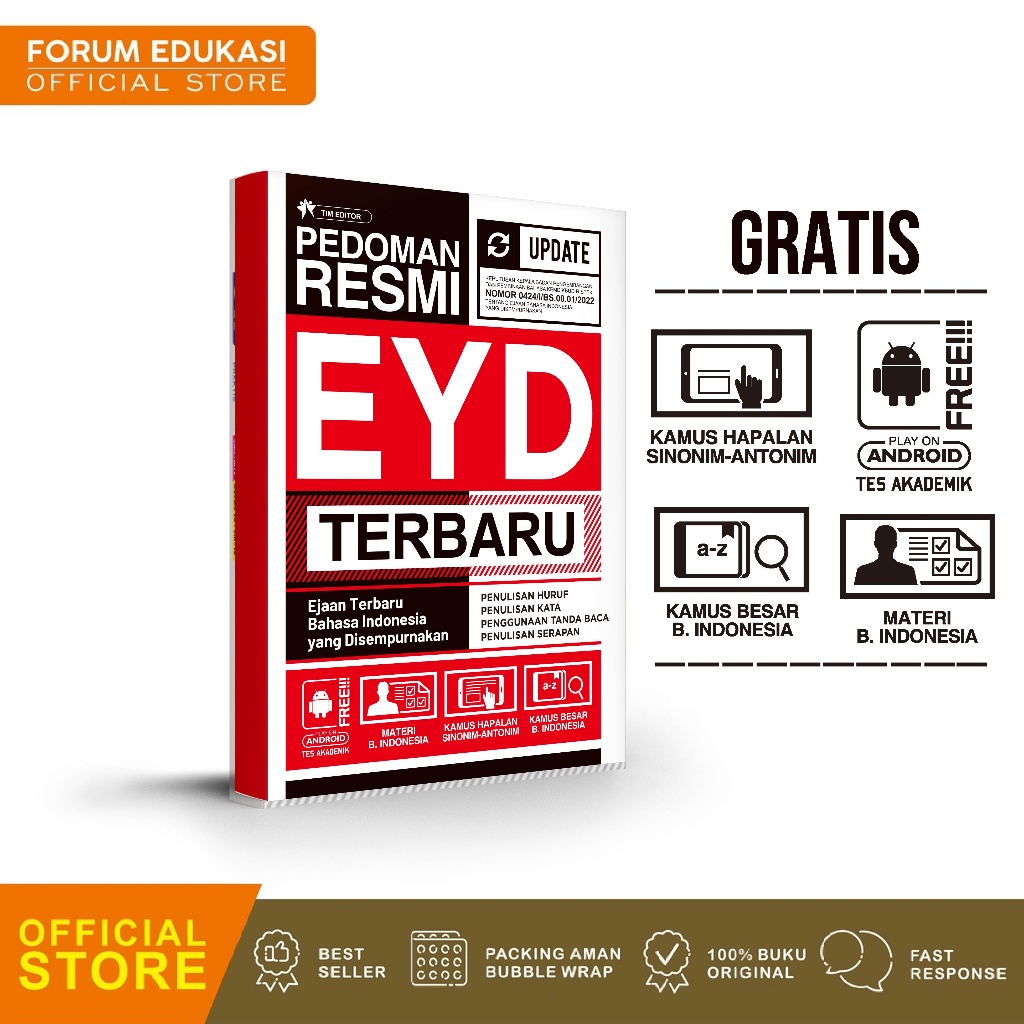 

Buku EYD Pedoman Resmi Kata Baku & EYD Edisi Kelima Terbaru