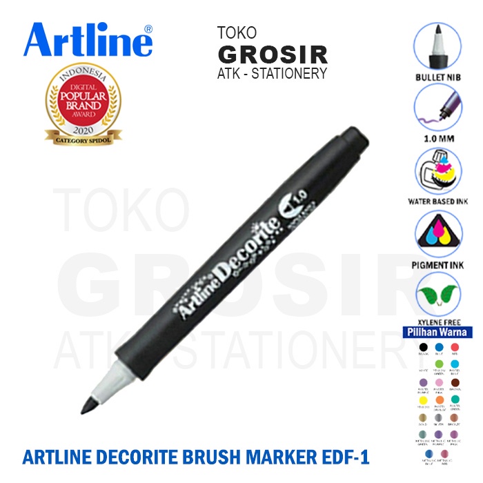 

GROSIR Spidol ARTLINE Supreme Decorite Bullet Nib Marker EDF-1 2