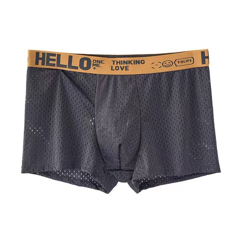 Yagoo - Boxer Pria Dewasa Celana Dalam Pria Sutra Es Musim Panas Boxer Pria Fashion CD77