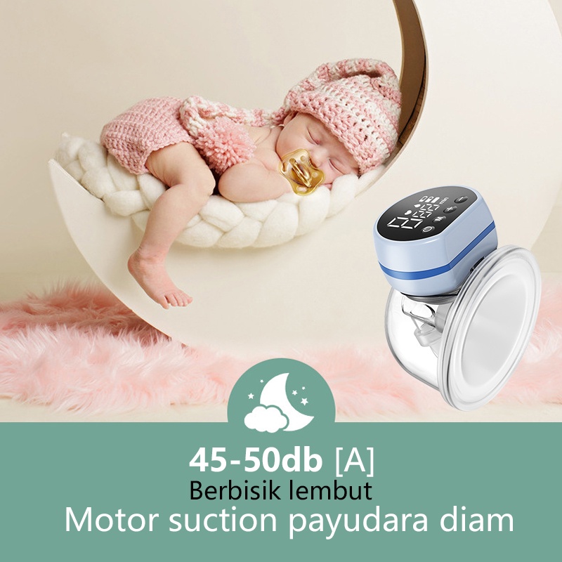 Breast Pump HandsFree Electric Pompa ASI Nirkabel Bisu Breast Pump MZ610