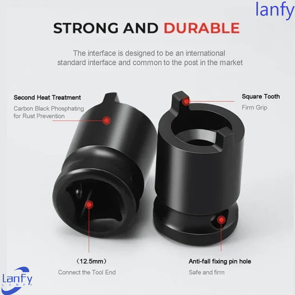 LANFY Socket Wrench Adapter Praktis Untuk Kunci Pas Elektrik Portable Untuk Lepas Pasang Polisher Aksesoris Kunci Pas Elektrik