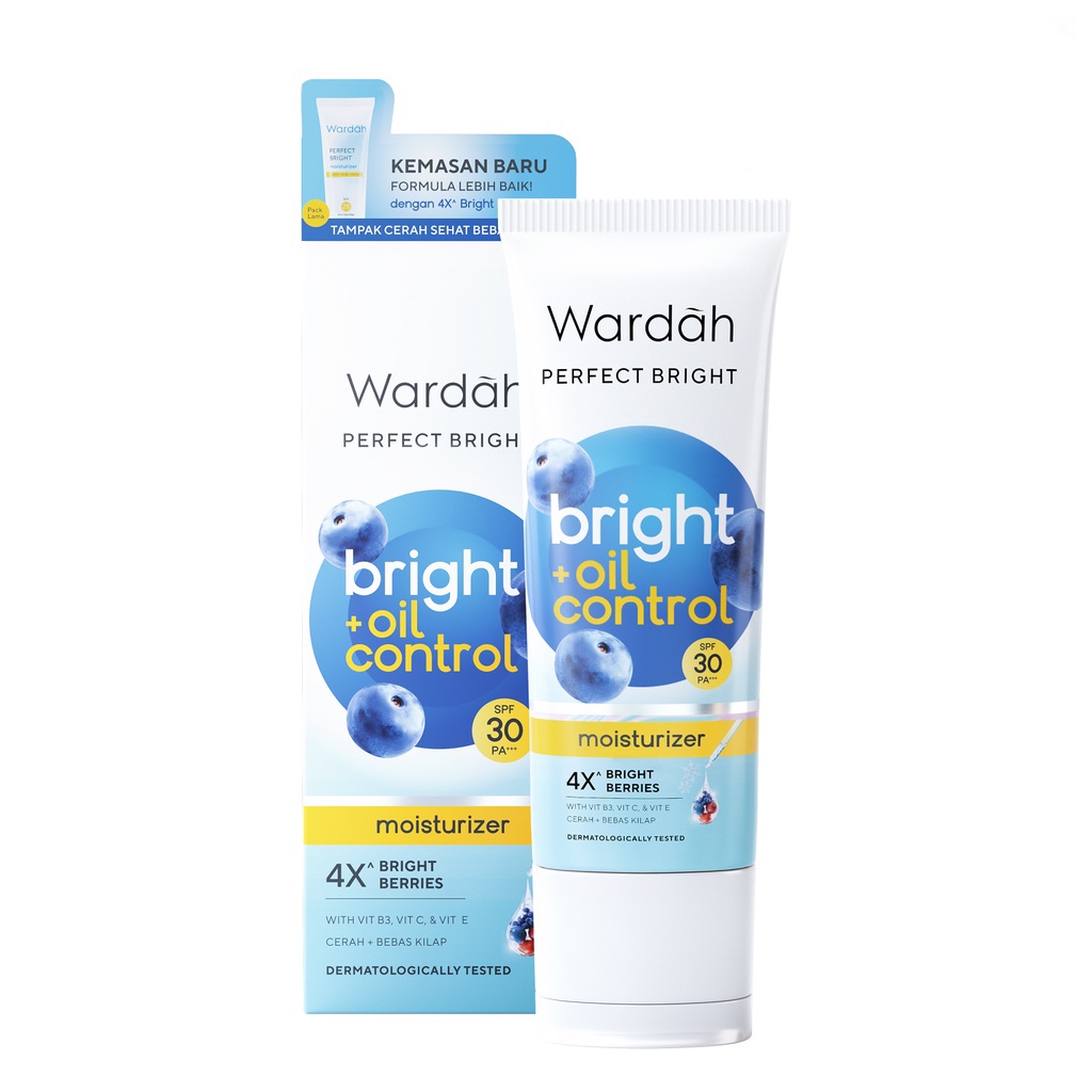 Wardah Perfect Bright Moisturizer Bright + Oil Control SPF 30 PA +++ - 20ml