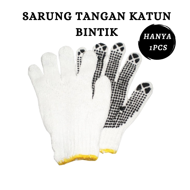 GOS -F213- 1 PCS SARUNG TANGAN BINTIK - SARUNG TANGAN SAFETY GLOVES