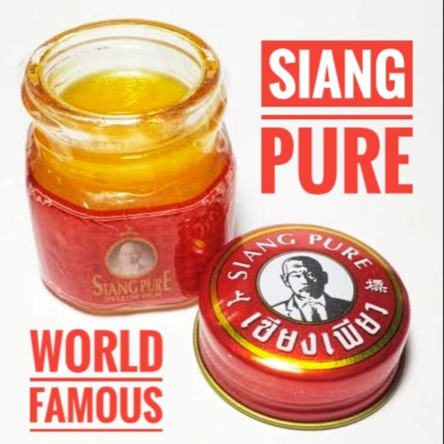 Siang Pure Balm Balsam Minyak Gosok Formula 1 Merah Thailand 12 Gram / 100 gram