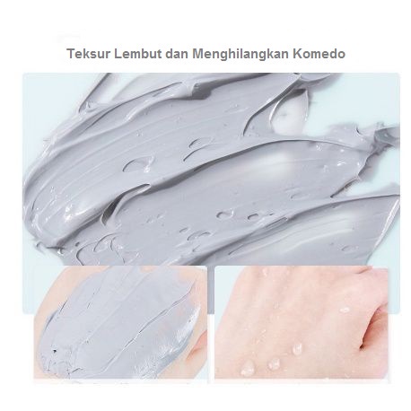 O'GULIA Volcanic Mud Facial Whitening Clay Mask Masker Lumpur Vulkanik Memutihkan Wajah dan Menghilangkan Komedo-120gr