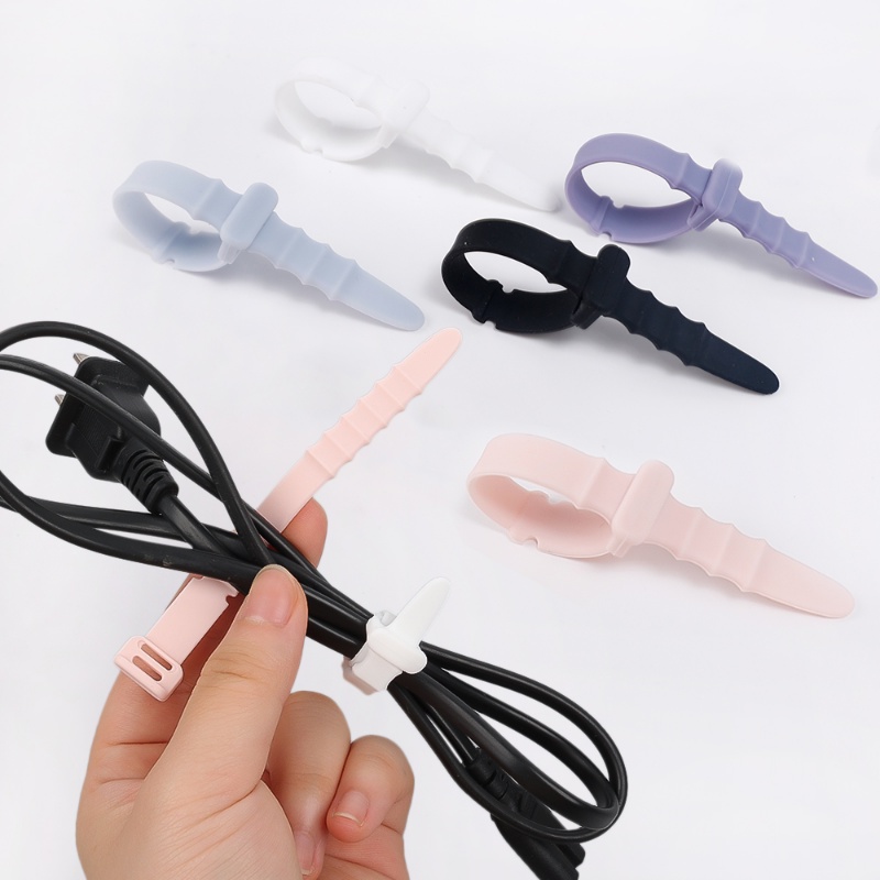 1pc/5pcs Baru Permen Warna Multifungsi Suction Cup Phone Data Cable Winder Silicone Mouse Earphone Kawat Organizer Penyimpanan Dasi Desktop Merapikan Aksesoris