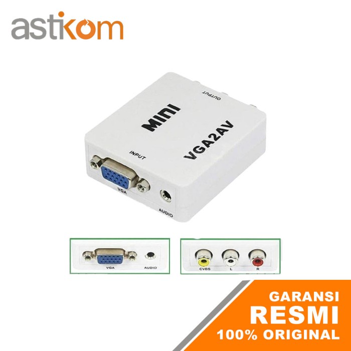 Converter VGA to RCA Putih Generic