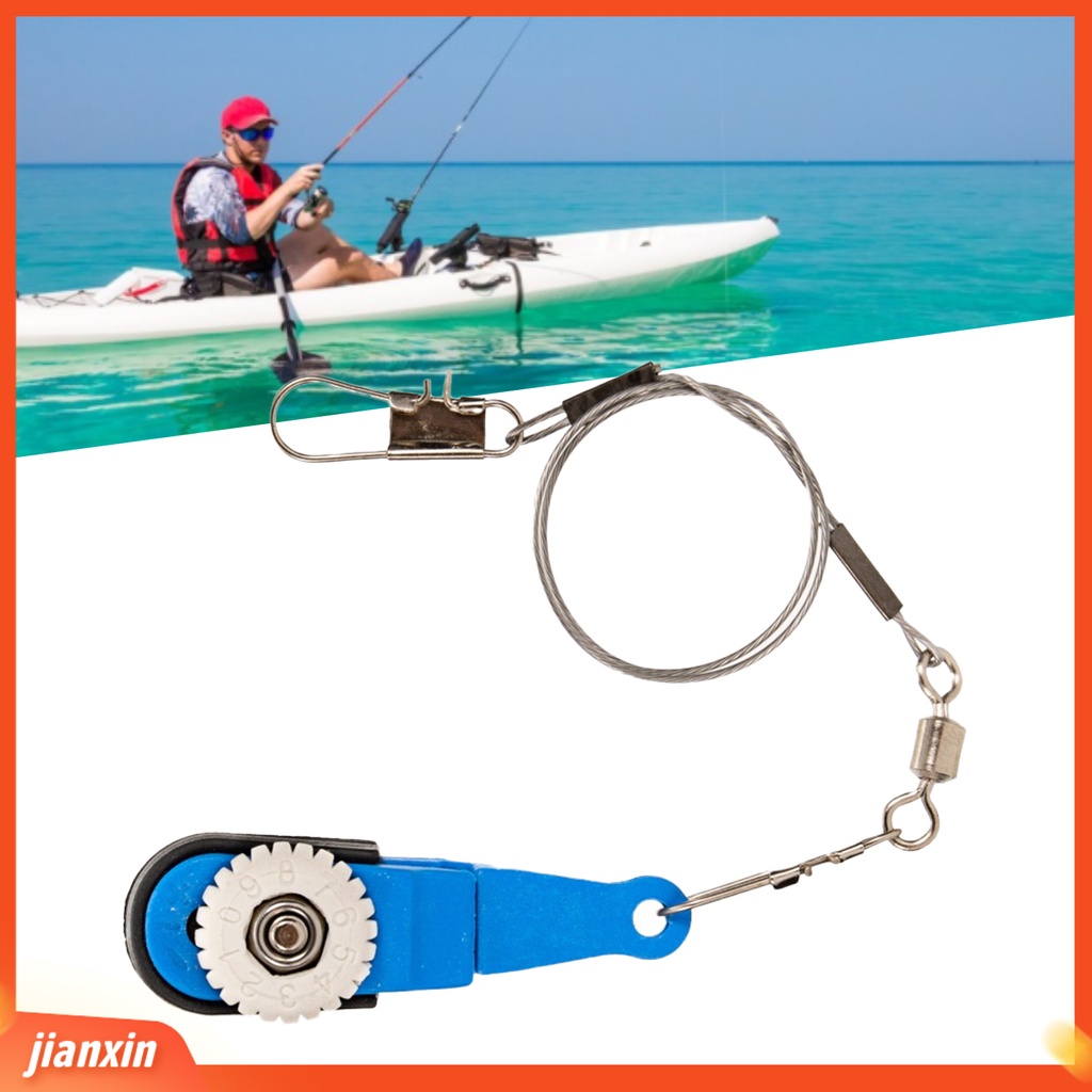 (In Stock) Klip Pancing Dapat Digunakan Kembali Mudah Dengan Cincin Gantung Adjustable Angling Nylon Heavy Tension Troli Memancing Klip Untuk Memancing Di Luar Ruangan