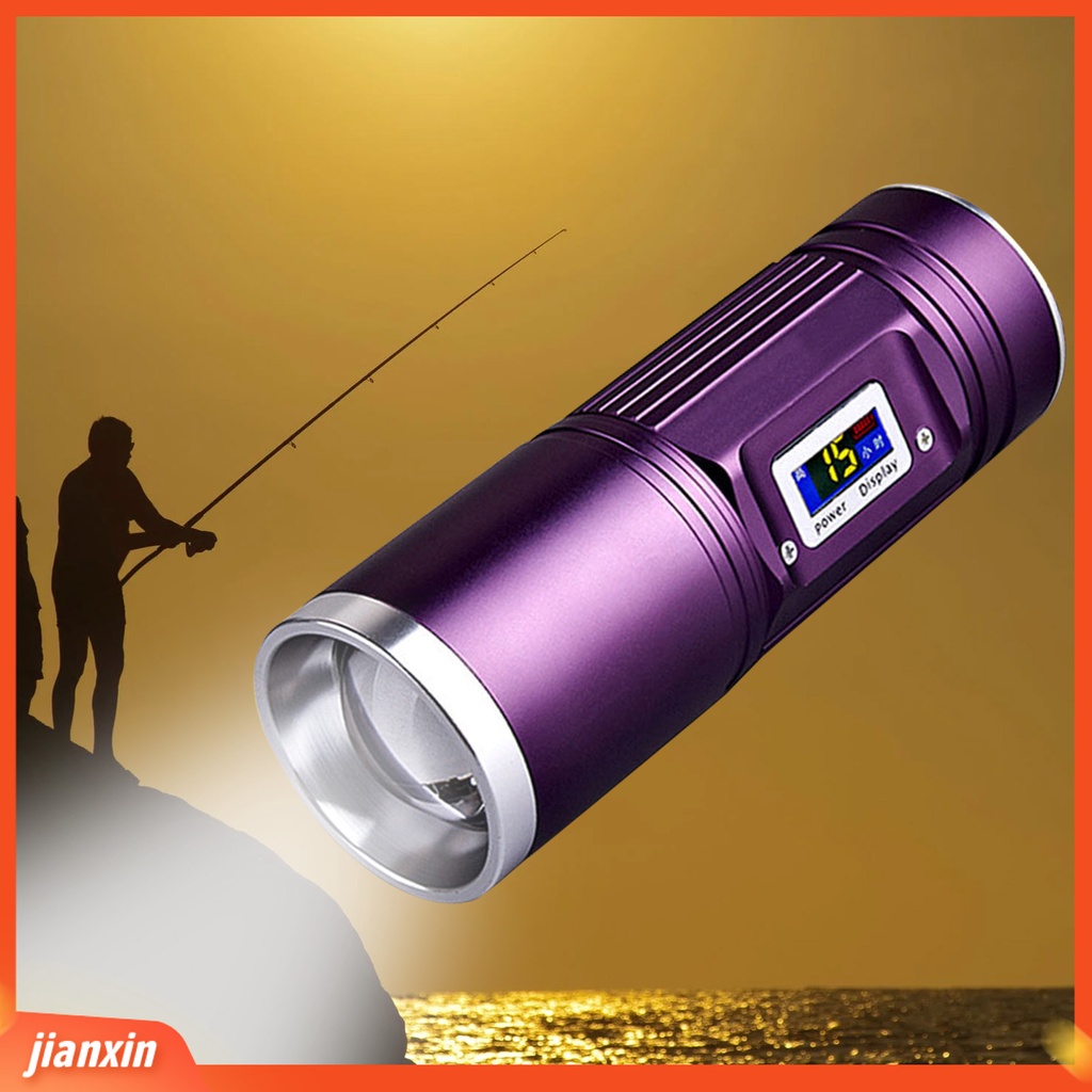 (In Stock) Lampu Pancing Ampuh Tampilan Digital Pengisian USB Lampu Camping Portable Untuk Pecinta Memancing