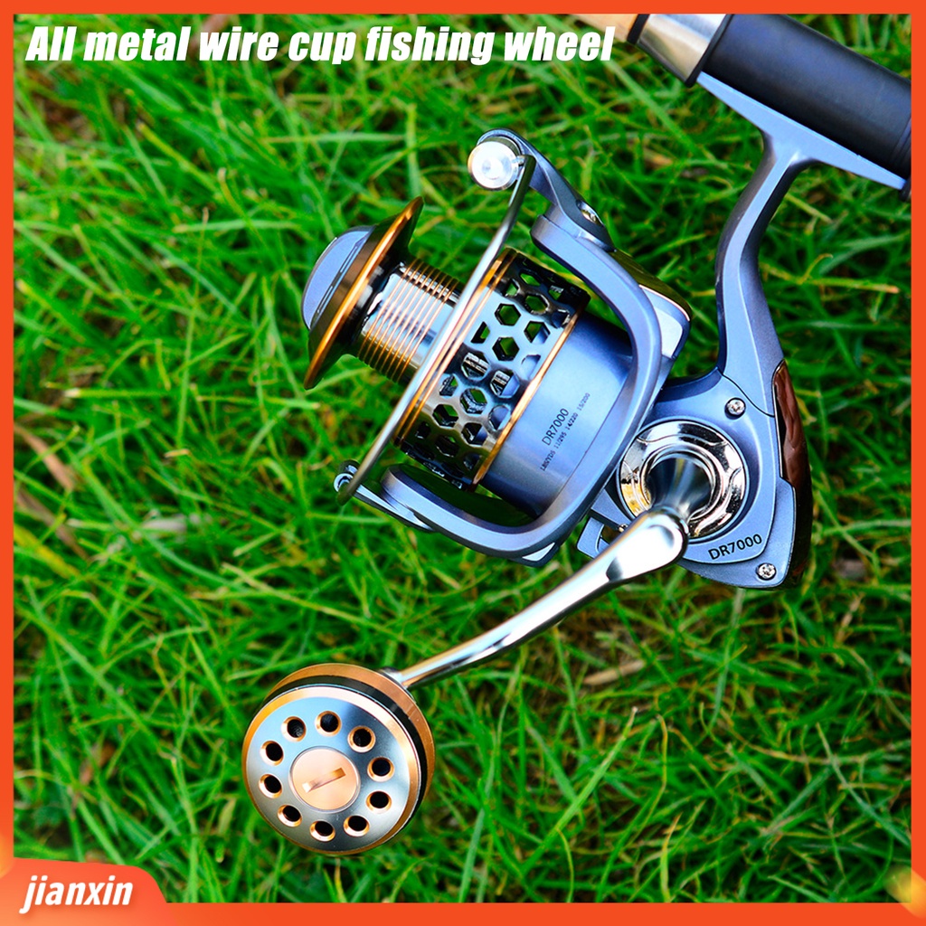 (In Stock) Gulungan Pancing Anti Air Anti Slip Metal Wire Cup Double Shaft Bearing Spinning Reel Untuk Laut