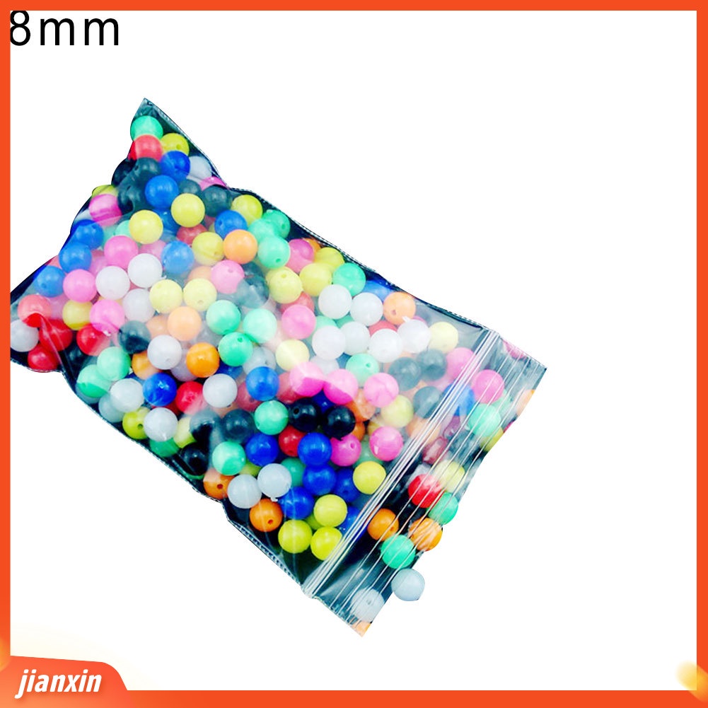 (In Stock) 100Pcs 6mm /8mm Bulat Multicolor Rig Beads Laut Memancing Umpan Float Tackles