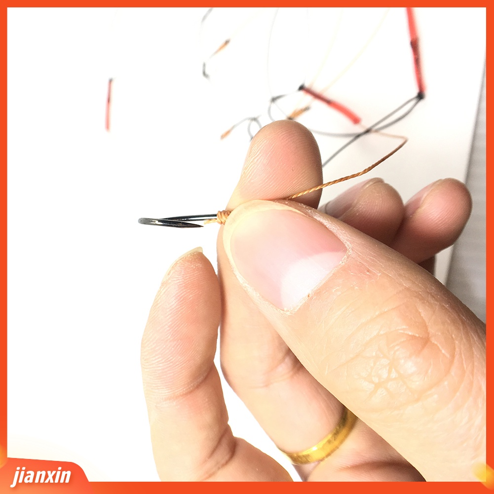 (In Stock) Carbon Steel Swivel Fishhooks Fish Lure Umpan String Hook Alat Pancing