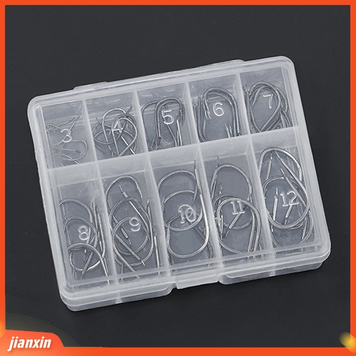(In Stock) 50Pcs/Lot Aneka Duri Kait Ikan Umpan Tackle Diasah Alat Pancing Kotak