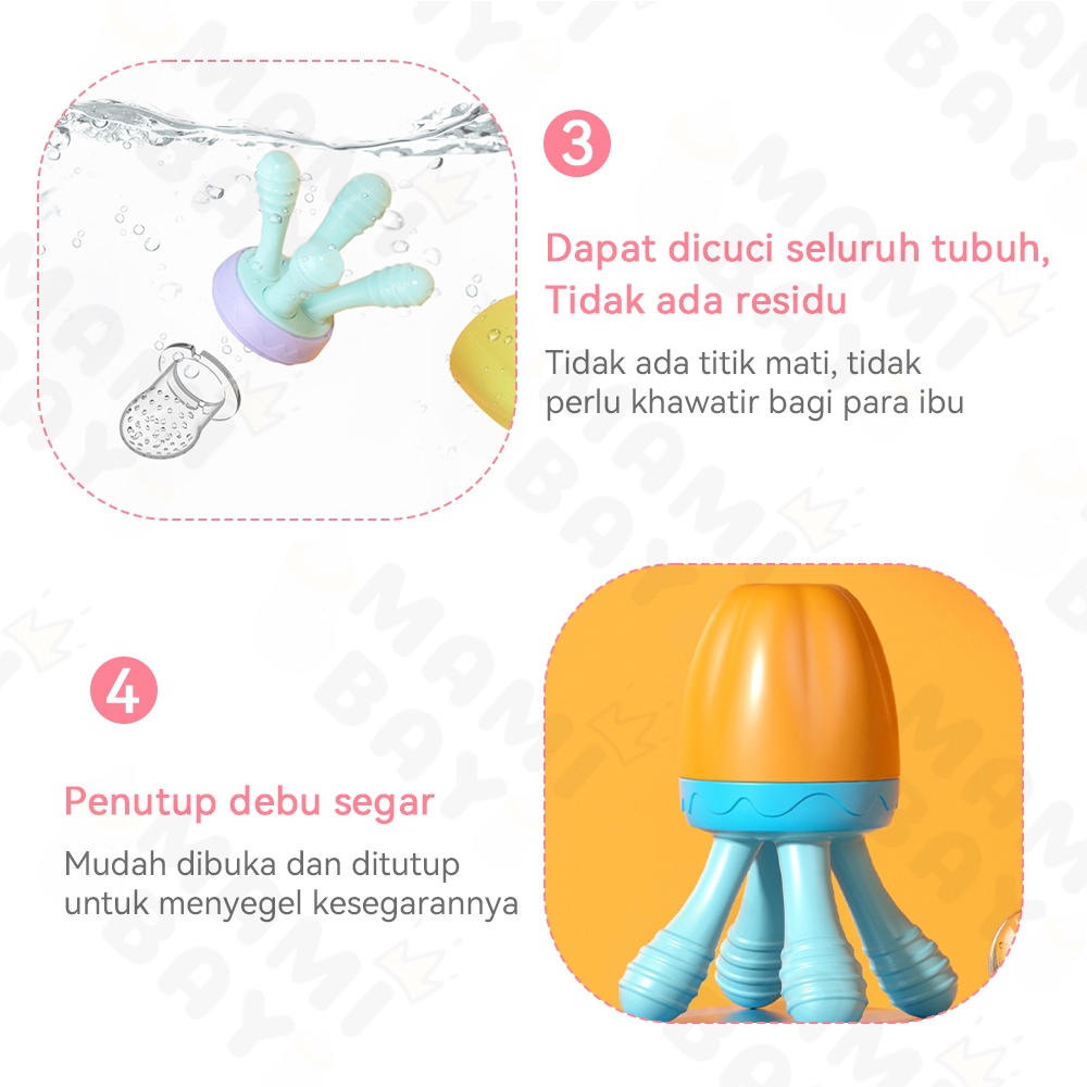 Mamibayi dot empeng buah bayi silikon kompeng bayi baby food/fruit feeder