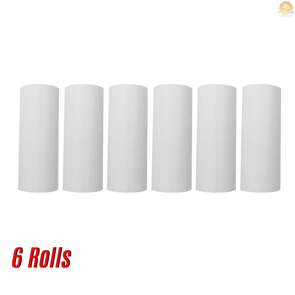 In Stock Kertas Thermal Roll 80x30mm Kertas Kwitansi Kertas Kasir Gulungan Untuk Printer Kwitansi Supermarket POS, 6roll