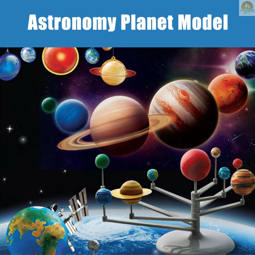 In Stock Solar System Planetarium DIY Science Astronomi Model Planet Glow In The Dark STEM Mainan Edukasi Untuk Anak &amp; Remaja