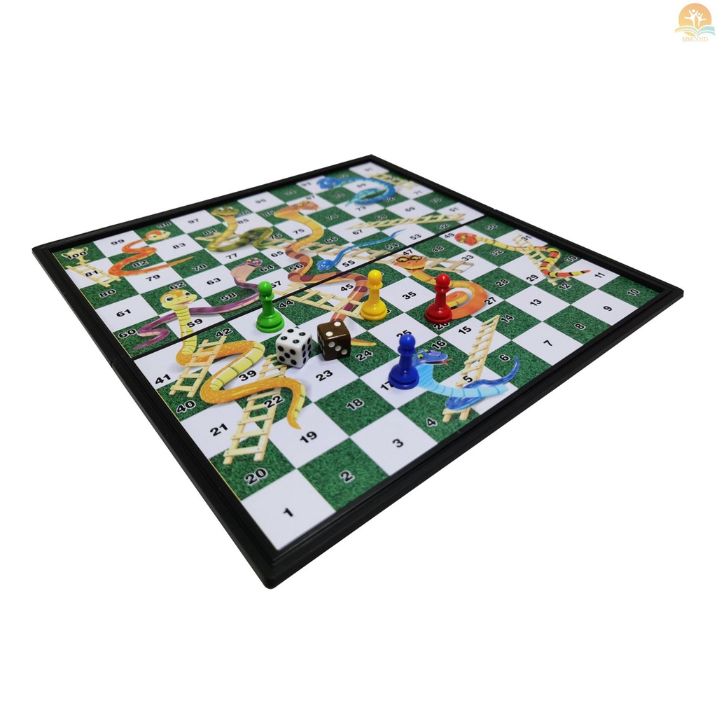 In Stock Permainan Papan Ludo Magnetik Portabel Klasik Ular Tangga Lipat Permainan Catur Hiburan Edukasi Hadiah Untuk Anak Siswa Dewasa Keluarga Rumah Sekolah Travel