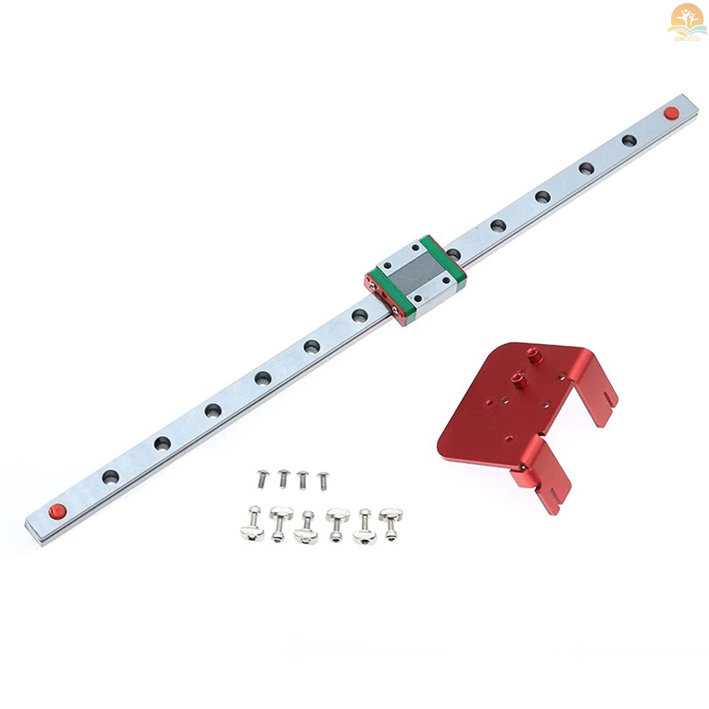 In Stock Ender 3x-axis MGN12C Linear Rail Guide Kit Dengan Fix Plate Mount Bracket Untuk Ender3 Pro /Ender3 Upgrade Printer 3D Accessary