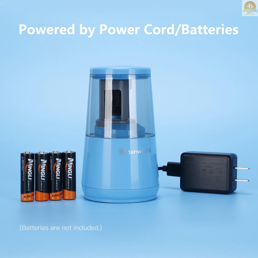 In Stock tenwin Electric Pencil Sharpener Eraser Vacuum Cleaner Set Alat Tulis Set Kabel Listrik/ Baterai Dioperasikan Dengan 50penghapus Isi Ulang Untuk Anak Dewasa Rumah Kantor Sekolah Kelas