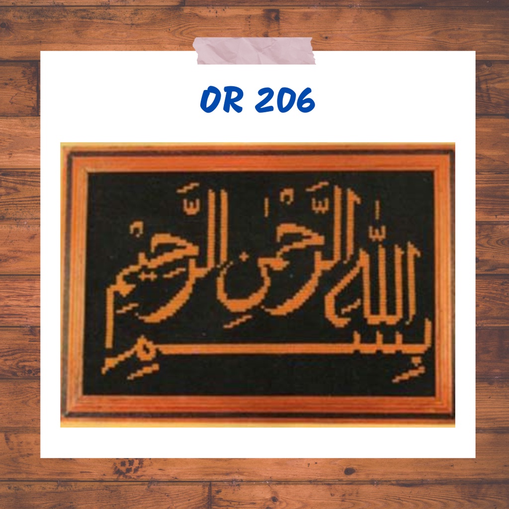 Kristik Kit Orchid OR 206 Kaligrafi Bismillah DIY