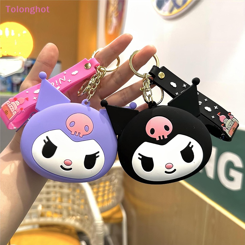 Tolonghot&gt; Kawaii Gantungan Kunci Kartun Lucu Hello Kitty Kuromi My Melody Dompet Silikon Bluetooth Headset Bag Schoolbag Dekorasi Hadiah well