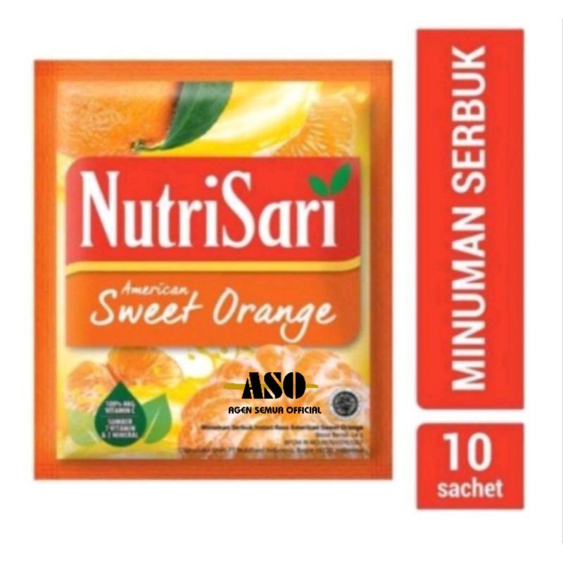 

NUTRISARI SWEET ORANGE 14g ASO RENCENG ( ISI 10)