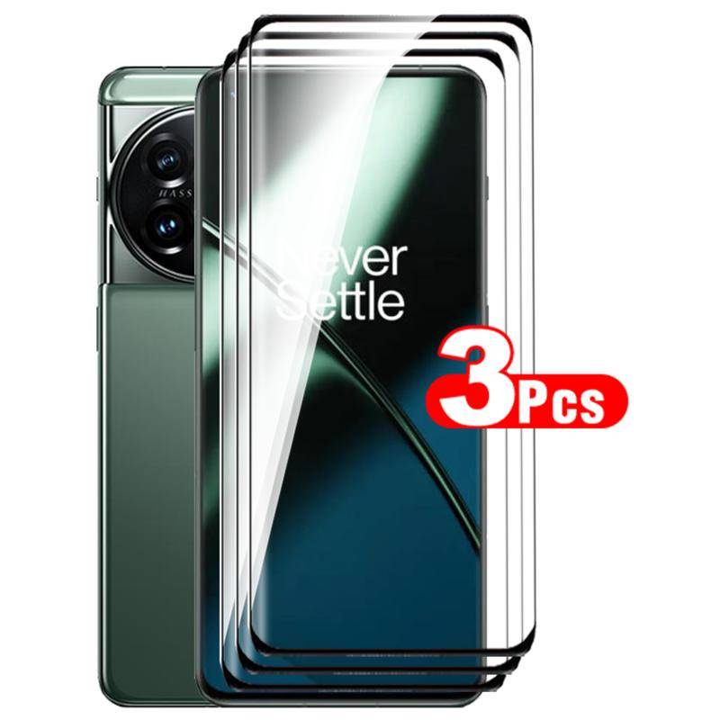 3pcs Kaca Lengkung Untuk OnePlus 11R 11 10 9 8 7 7t Ace 2 Pro 5G McLaren UW Film Tempered Pelindung