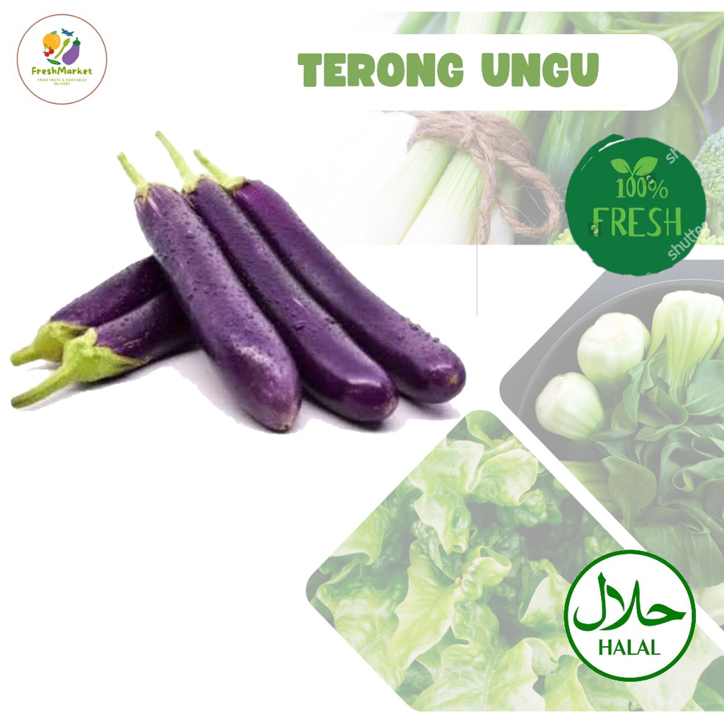 

Terong Ungu Sayur Lalap Segar 1 kg Freshmarketlampung