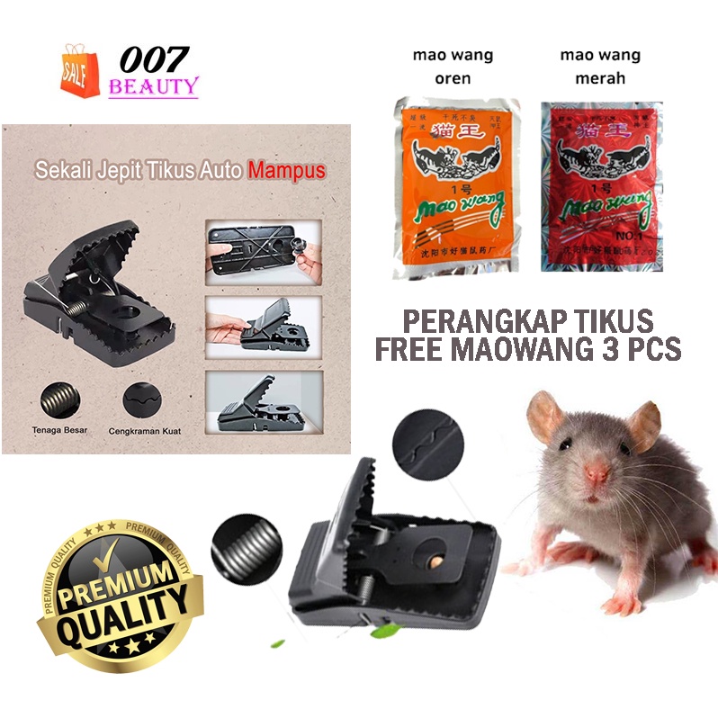 Ready Perangkap Tikus Gratis Maowang 3Pcs - Jebakan Tikus Paling Ampuh Awet Bisa Di Pakai Beberapa Kali
