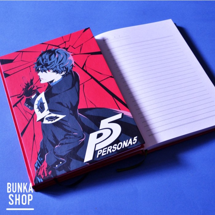 

✨BISA COD✨ -Note Book Anime Game Persona 5 Hardcover A5 Kertas Bergaris