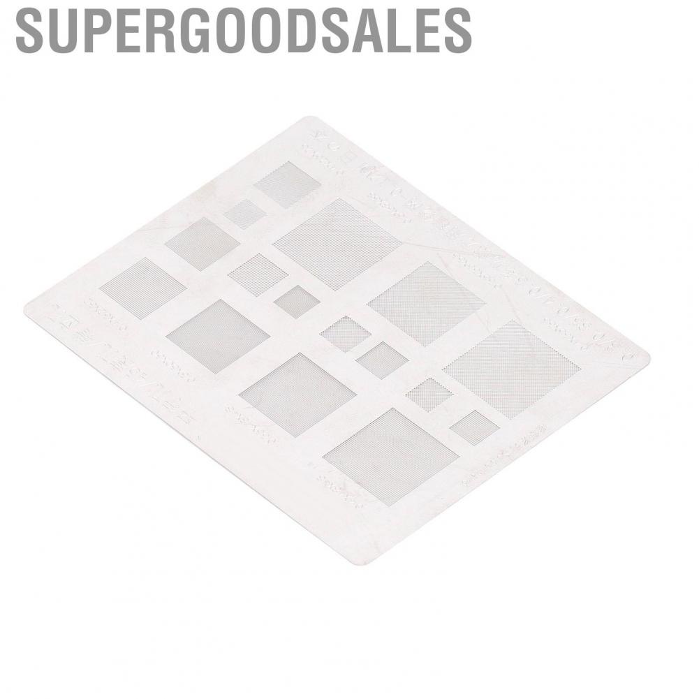 Supergoodsales Tin Mesh Solder Template  BGA Reballing Stencil Compact Appearance Multifunctional Fast Tinning Speed for Phone IC Chips