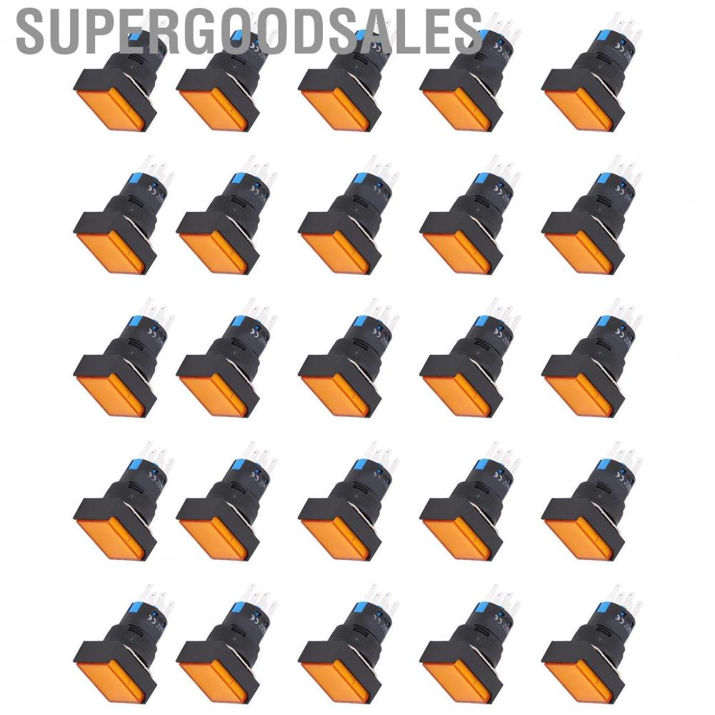 Supergoodsales Momentary Push Button Switch  Self Locking Long Life for Electricity