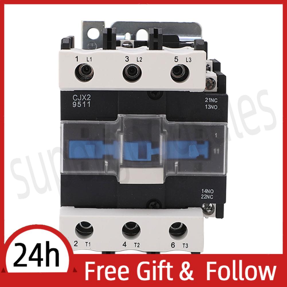 Supergoodsales Electric Contactor AC Sensitive Stable Performance Control Load 220V for Power Distribution Iatrical Equipment