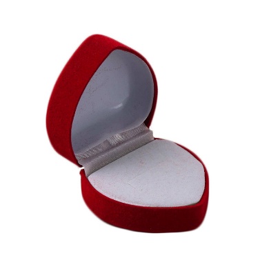 Diskon Shop - 5900 Kotak Cincin Model Love / Tempat Cincin Tunangan Lamaran Nikah / Kotak Cincin Hati / Box Kotak Cincin Love Import