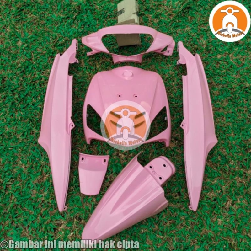 PROMO BODY YAMAHA MIO SPORTY WARNA PINK HELLO KITTY (2003-2008) FULL SET BODY HALUS Mio Sporty Merah