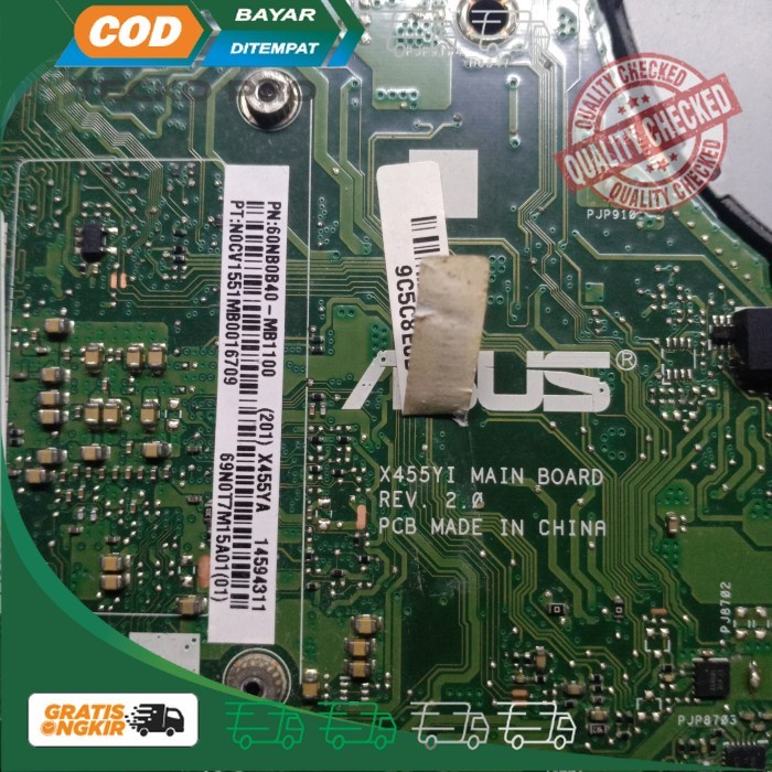 Motherboard ASUS X454Y X454YA X455YI AMD E1-7010