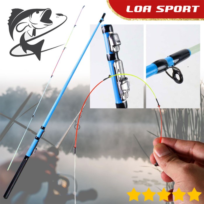 ORIGINAL Joran Lentur Sambung Dua 130cm SPECIAL Carbon Fiber