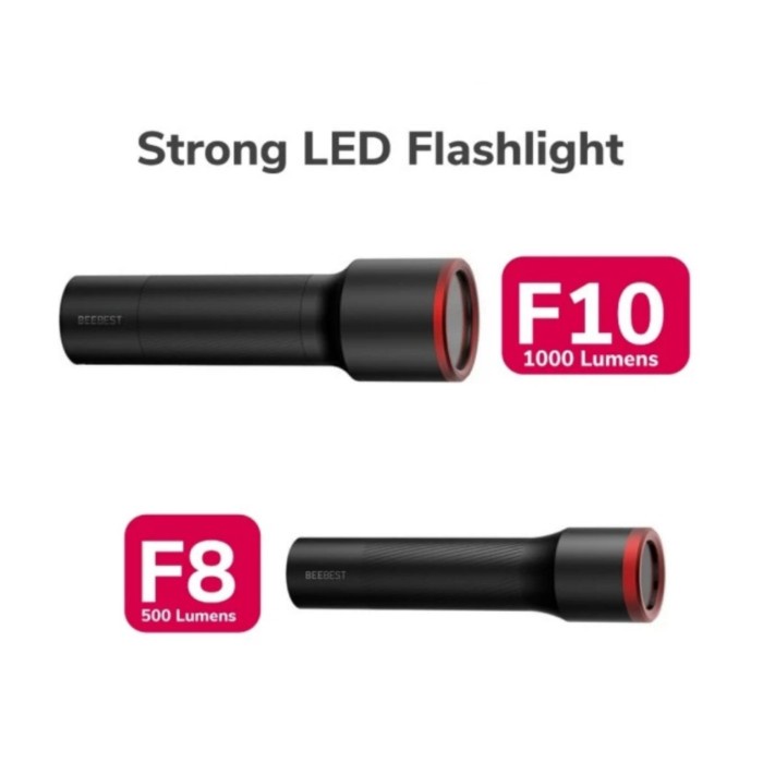 Beebest F8 / F10 Strong LED Flashlight IPX7 Waterproof  - F8 500lm