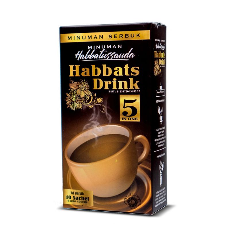 

Habbats Drink 5 in 1 Kopi Herbal | Habbatussauda isi 10 sachet