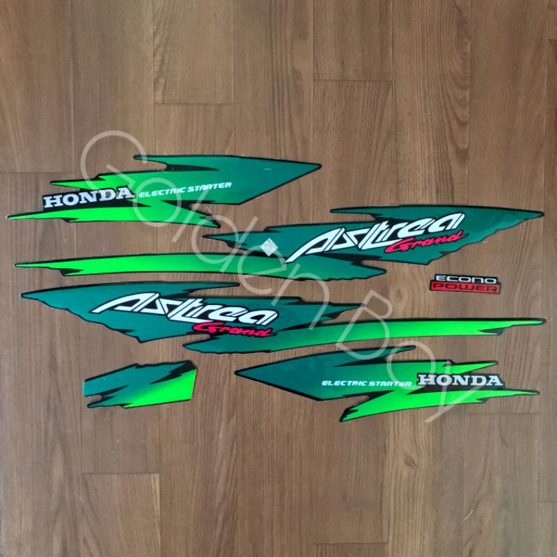 Striping Astrea Honda Grand 1994 Striping Grand 1994 | sticker bodi motor grand 94 Lis Polet Honda G
