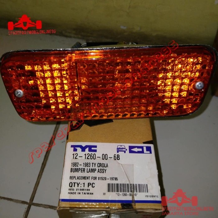 Lampu Riting Sen Bumper Toyota Corolla DX 1982 1983 1984 TYC